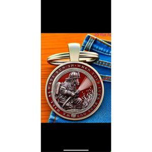 Firefighter Keychain We Will Always Run In Fireman Gift First Responder